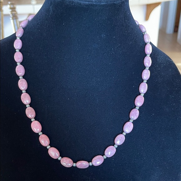 Carolyn Pollack Jewelry - Pink Stone Bead Necklace - Elegant Women's Jewelry